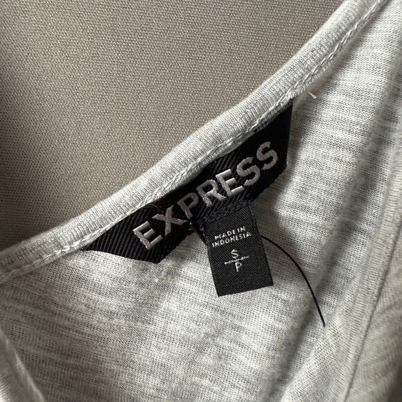 Express sz S gray spaghetti strap shift mini‎ dress NWT - Picture 5 of 9